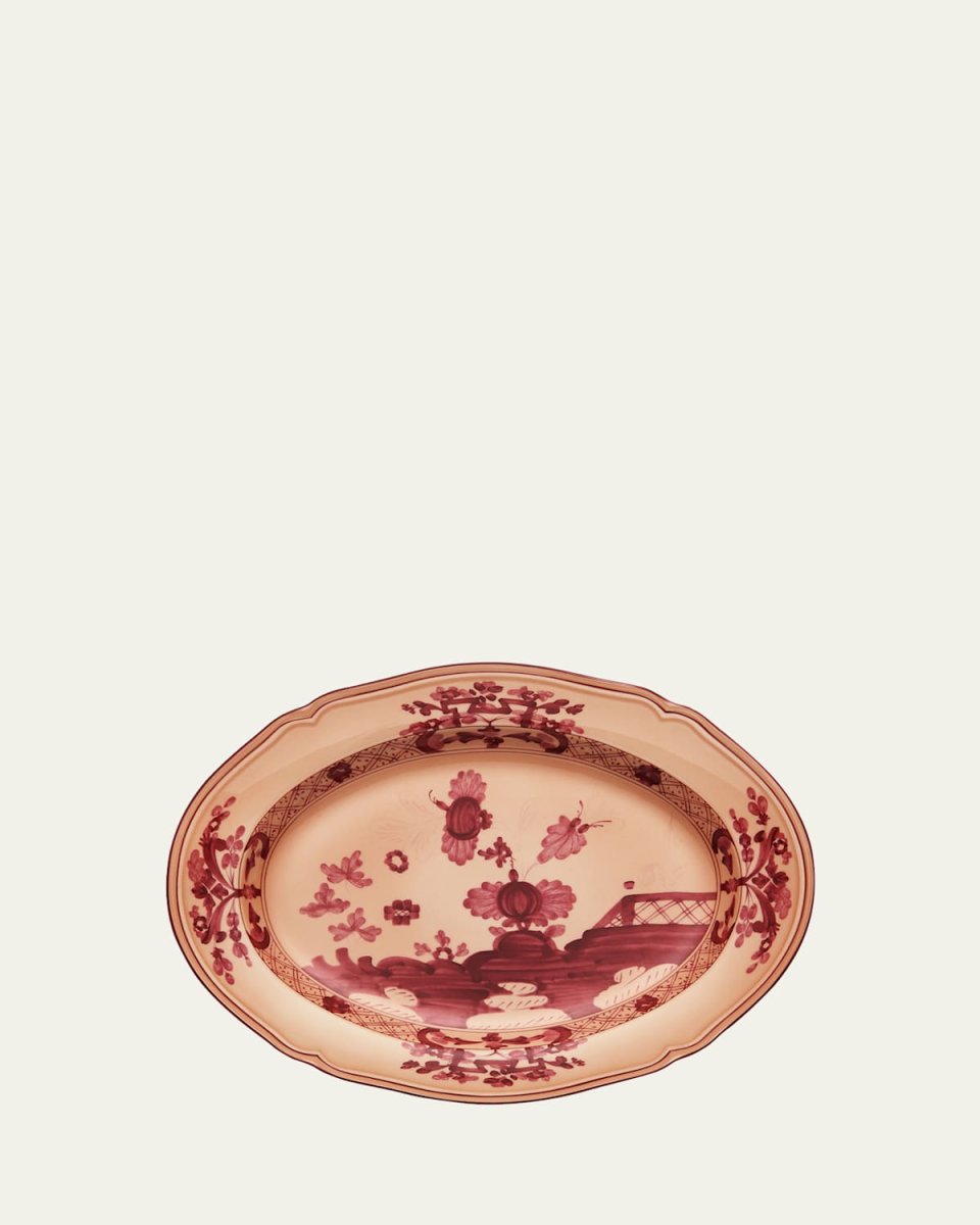 Oriente Italiano Oval Platter, Vermiglio